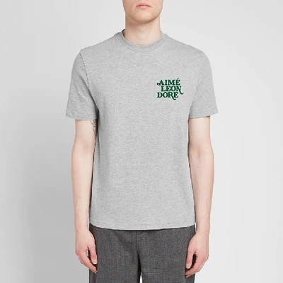 Shop Aimé Leon Dore 70s Logo Graphic Tee In Grey