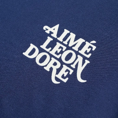 Shop Aimé Leon Dore 70s Logo Graphic Tee In Blue