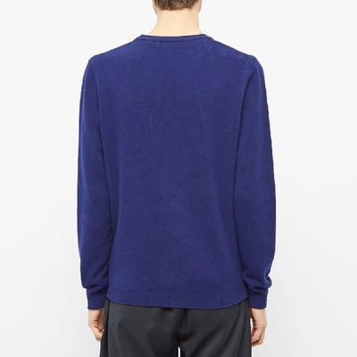Shop Norse Projects Sigfred Lambswool Crew Knit In Blue