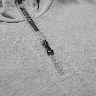 Shop Polo Ralph Lauren Half Zip Sweat In Grey