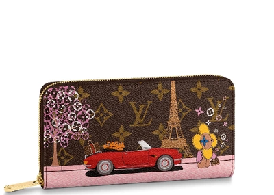 Louis Vuitton, Bags, Louis Vuitton Panam Line Zippy Wallet Red Long Wallet  M5843 Lv Auth Hk06