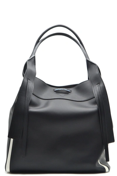Shop Prada Black Leather Handbag