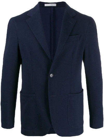 Shop 0909 Single-breasted Formal Blazer In Blue