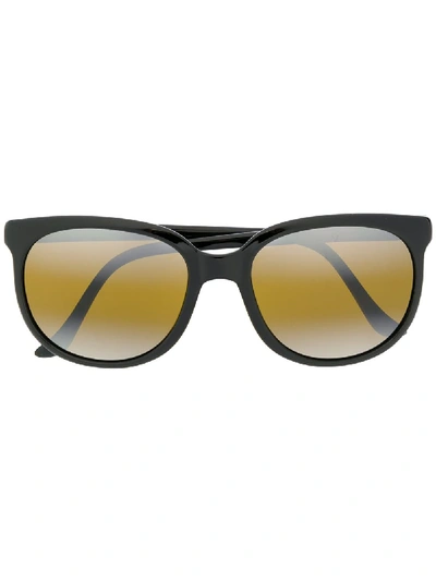 Shop Vuarnet Legend 02 Cat-eye Sunglasses In Black