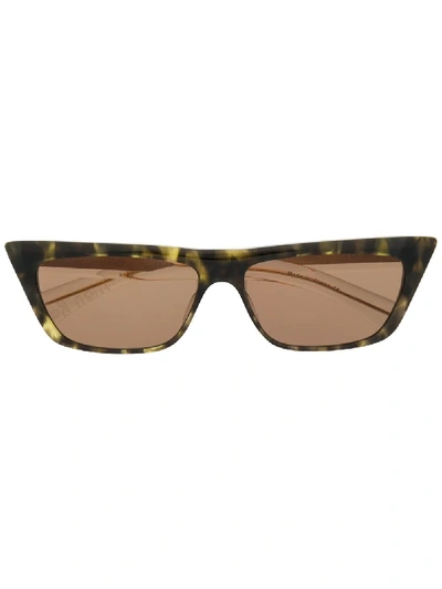 Shop Christian Roth Cr-701 Shield Sunglasses In Green