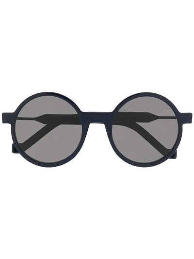 立体设计圆框太阳眼镜