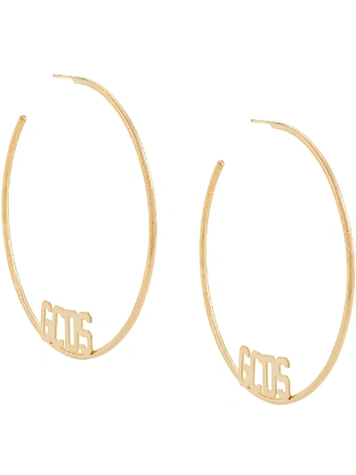 Gcds Oversized Single Hoop Earring In Gold