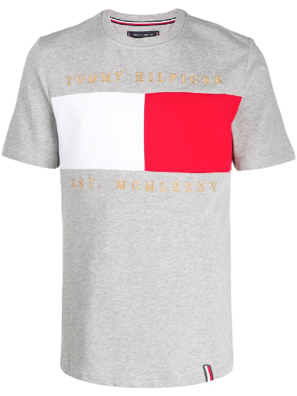 tommy hilfiger gray t shirt