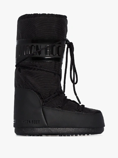 Shop Moon Boot Classic Icon Snow Boots - Women's - Polyamide/rubber In Black