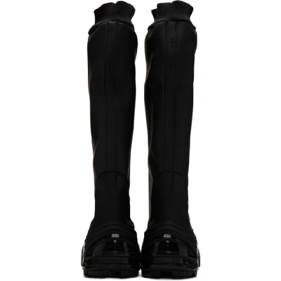 Shop Alyx 1017  9sm Black Fixed Sole Knee Boots In 001 Black