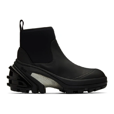 Shop Alyx 1017  9sm Black Fixed Sole Mid Boots In 001 Black