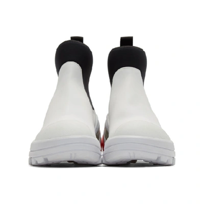 Shop Alyx 1017  9sm White Fixed Sole Mid Boots In 001 White