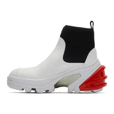 Shop Alyx 1017  9sm White Fixed Sole Mid Boots In 001 White