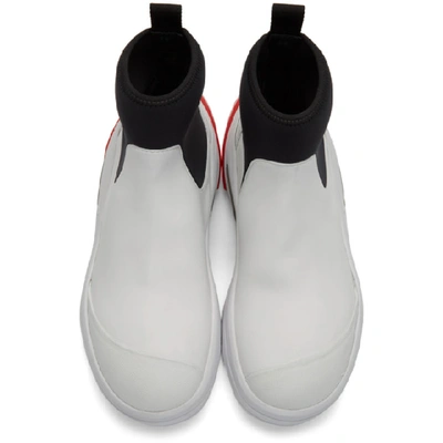 Shop Alyx 1017  9sm White Fixed Sole Mid Boots In 001 White