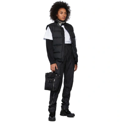 Shop Alyx 1017  9sm Black Down Buckle Puffer Vest In 001 Black