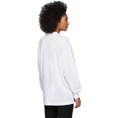 Shop Alyx 1017  9sm White Visual Long Sleeve T-shirt In 001 White