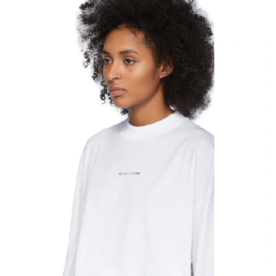 Shop Alyx 1017  9sm White Visual Long Sleeve T-shirt In 001 White