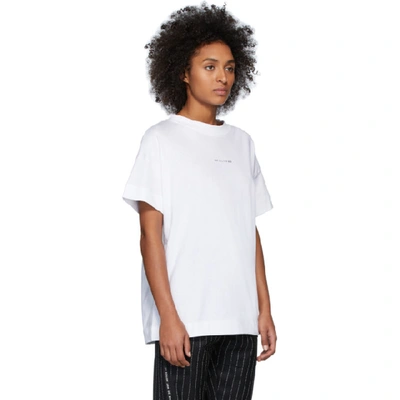 Shop Alyx 1017  9sm White Hook Short Sleeve T-shirt In 001 White