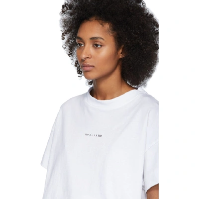 Shop Alyx 1017  9sm White Hook Short Sleeve T-shirt In 001 White