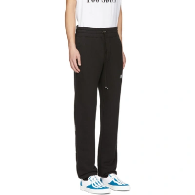 Shop Amiri Black Dagger Lounge Pants In Blk