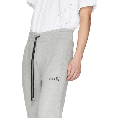 Shop Amiri Grey Dagger Lounge Pants In Hgy