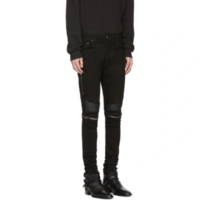 Shop Amiri Black Mx2 Jeans In Black/black