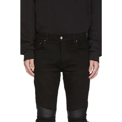 Shop Amiri Black Mx2 Jeans In Black/black