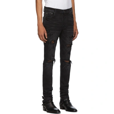 Shop Amiri Black Thrasher Plus Jeans In Abl