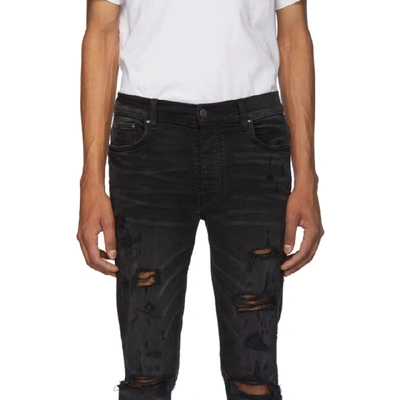 Shop Amiri Black Thrasher Plus Jeans In Abl