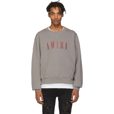 Shop Amiri Green Logo Core Sweatshirt In Grr