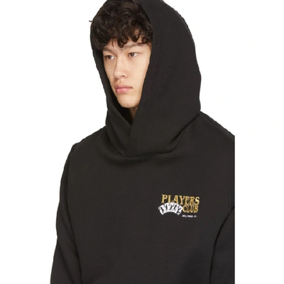 Shop Amiri Black 'players Club' Hoodie