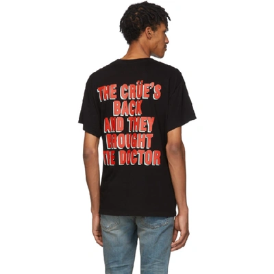 Shop Amiri Black 'mötley Crüe Dr Feelgood' T-shirt In Blk