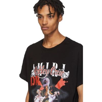 Shop Amiri Black 'mötley Crüe Dr Feelgood' T-shirt In Blk