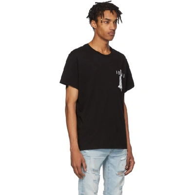 Shop Amiri Black Dagger T-shirt In Blk