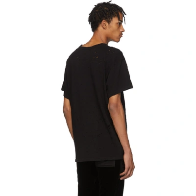 Shop Amiri Black Shotgun T-shirt In Blk