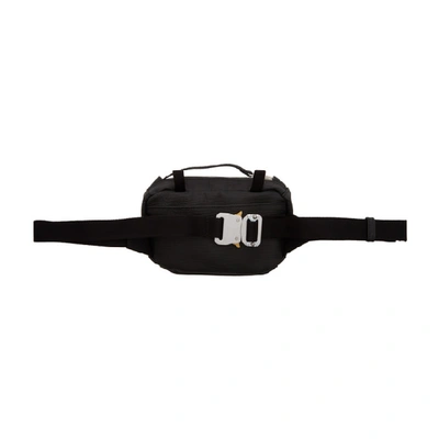 Shop Alyx 1017  9sm Black Leather Small Waist Belt Bag In Blk0001