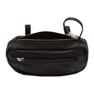 Shop Alyx 1017  9sm Black Leather Small Waist Belt Bag In Blk0001