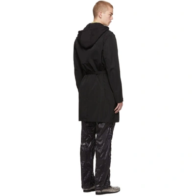 Shop Alyx 1017  9sm Black Econyl® Hooded Blazer Coat In Blk0001