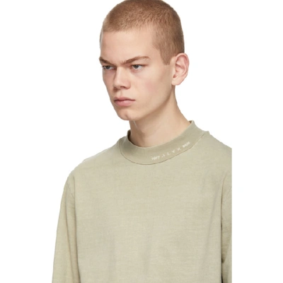 Shop Alyx Taupe Rollneck Long Sleeve T-shirt