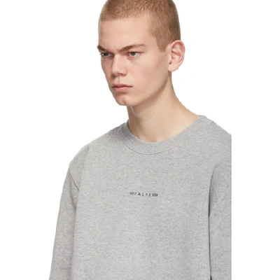 Shop Alyx Grey Visual Sweatshirt In Gry0001
