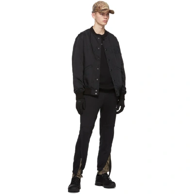 Shop Alyx 1017  9sm Black Nike Edition Camo Underlay Lounge Pants In Blk0001