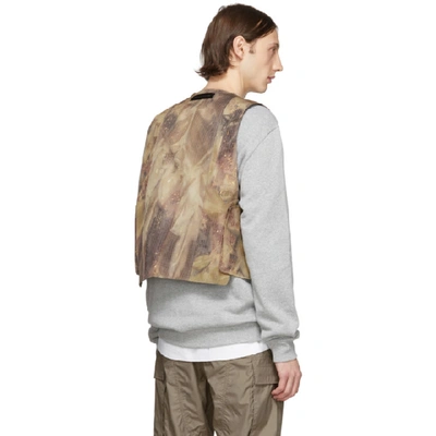 Shop Alyx 1017  9sm Beige And Brown Camo Vest In Mty0001