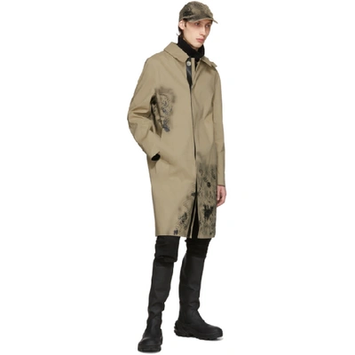 Shop Alyx 1017  9sm Beige Mackintosh Edition Camo Coat In Nde0054