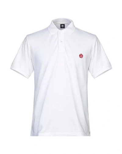 Shop Aspesi Man Polo Shirt White Size Xxl Cotton