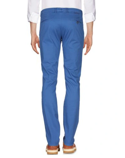 Shop Berwich Casual Pants In Bright Blue