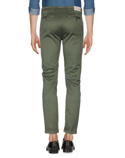 Re-hash Re_hash Man Pants Military Green Size 30 Cotton, Lyocell, Elastane In Green