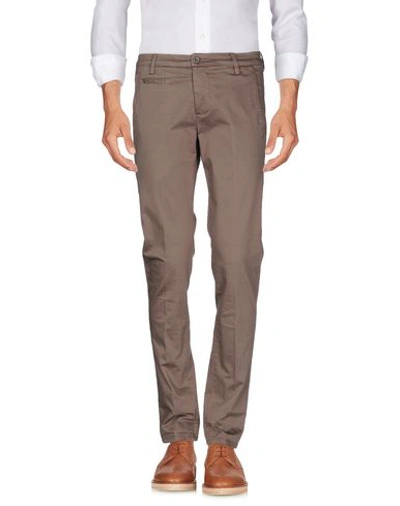 Shop Dondup Casual Pants In Khaki