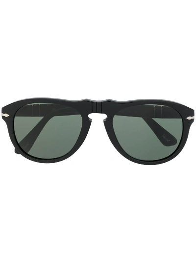 Shop Persol Aviator-style Sunglasses In Black