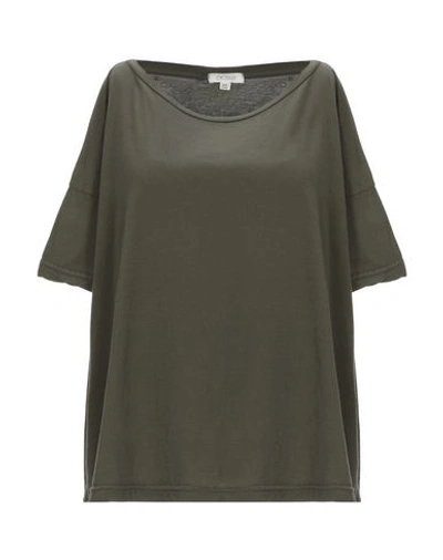 Shop Crossley T-shirts In Military Green