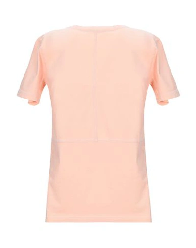 Shop Acne Studios Woman T-shirt Salmon Pink Size Xs Cotton